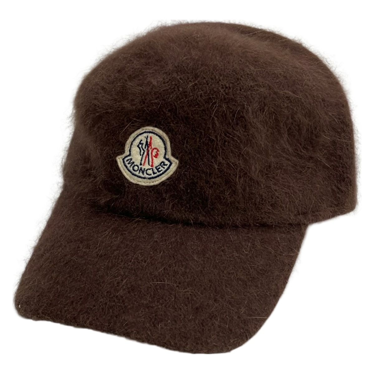Moncler Cap M Dark Brown Angora Hat