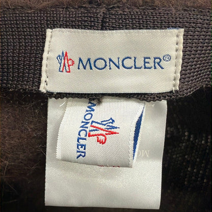 Moncler Cap M Dark Brown Angora Hat — view 5
