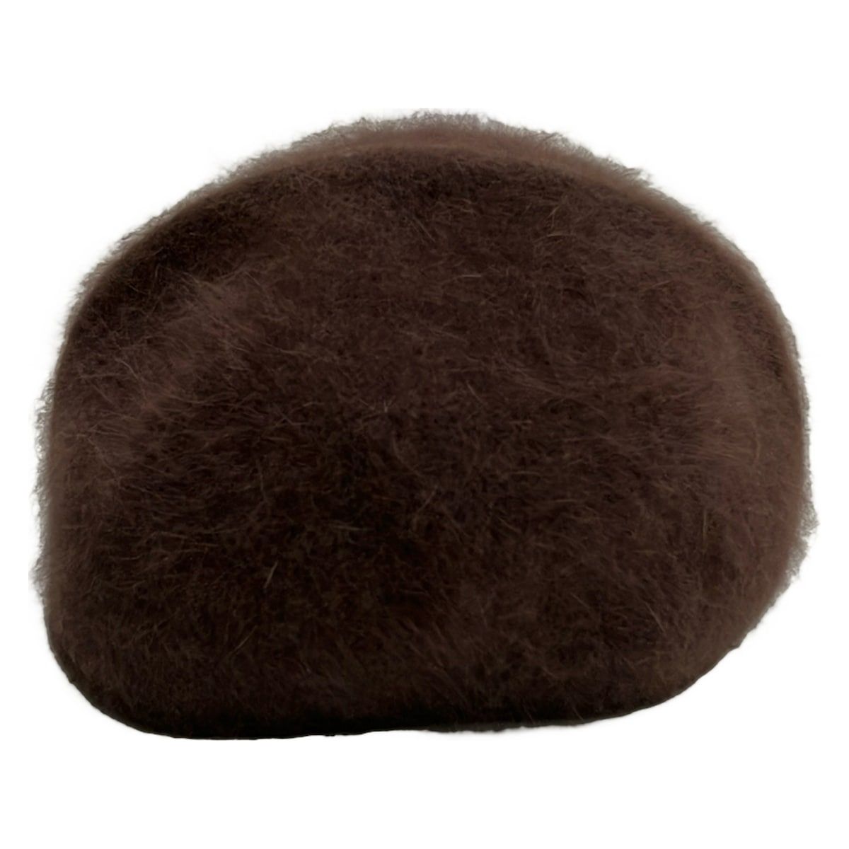 Moncler Cap M Dark Brown Angora Hat — view 3