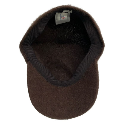 Moncler Cap M Dark Brown Angora Hat — view 4
