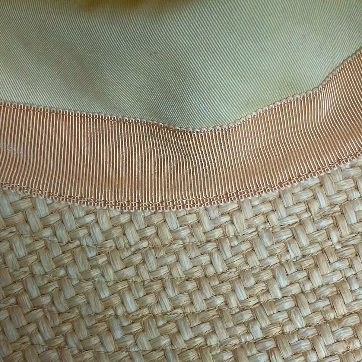 Moncler Hat M Beige Straw Hat Cotton — view 8