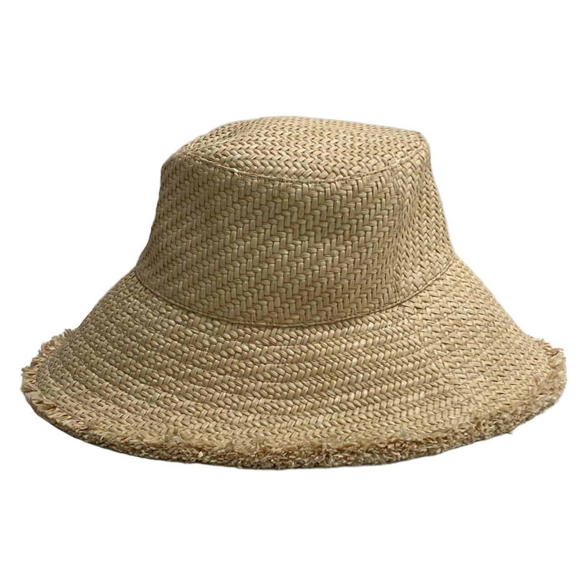 Moncler Hat M Beige Straw Hat Cotton — view 2