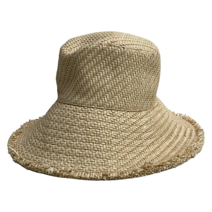 Moncler Hat M Beige Straw Hat Cotton — view 3