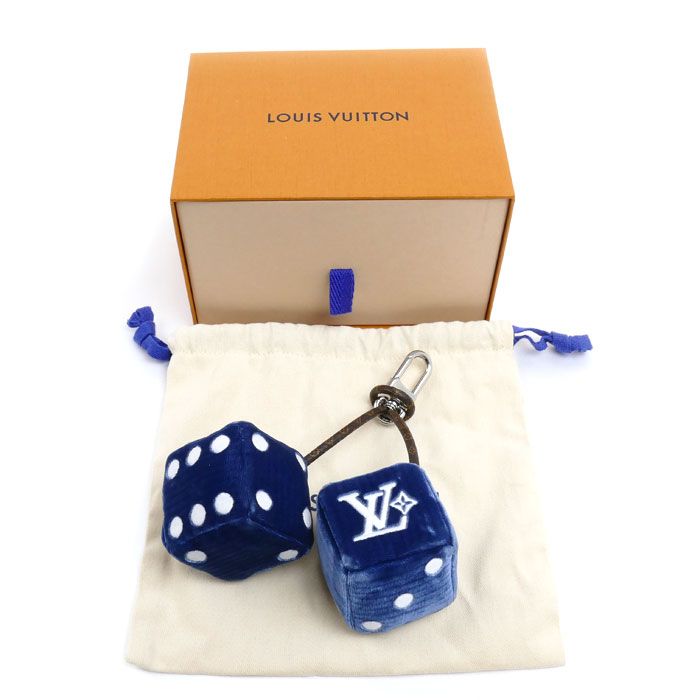 Louis Vuitton Velvet LV Lucky Dice Charm Keychain — view 6