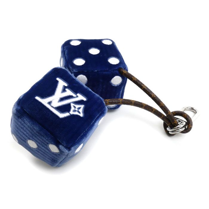 Louis Vuitton Velvet LV Lucky Dice Charm Keychain — view 2