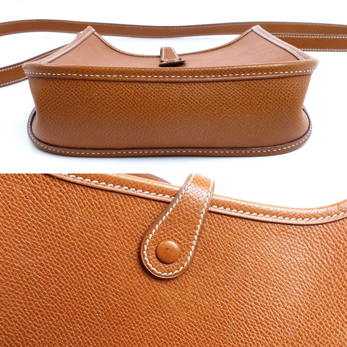 Hermes Evelyne TPM Epsom Shoulder Bag Brown — view 3