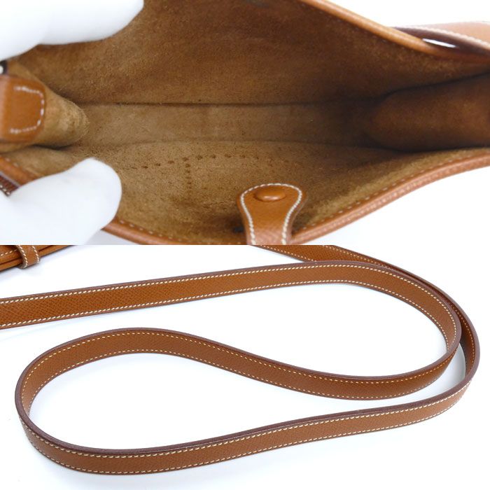 Hermes Evelyne TPM Epsom Shoulder Bag Brown — view 4
