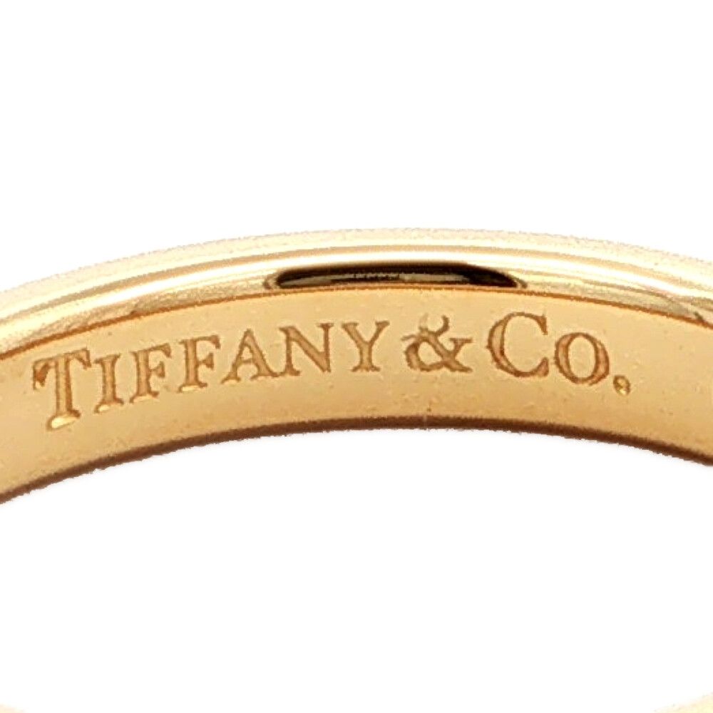 Tiffany & Co Elsa Peretti Stacking Band Diamond Ring 18k Yellow 45 Gold — view 3