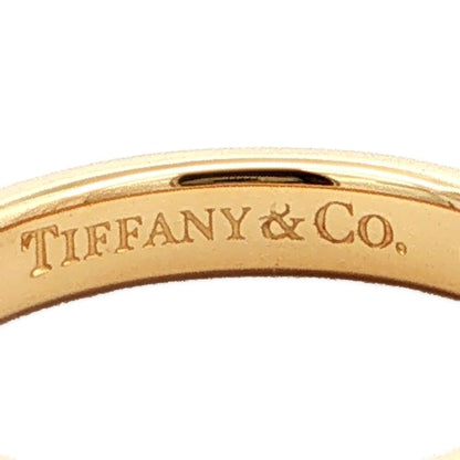 Tiffany & Co Elsa Peretti Stacking Band Diamond Ring 18k Yellow 45 Gold — view 3