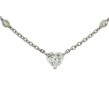 Cartier Station Diamond Necklace Pendant 18k WG White Gold