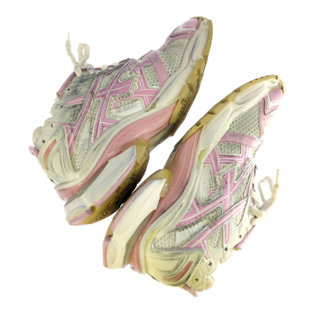 Balenciaga Runner Distressed Sneakers Shoes 38 Pink — view 6