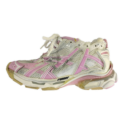 Balenciaga Runner Distressed Sneakers Shoes 38 Pink — view 3