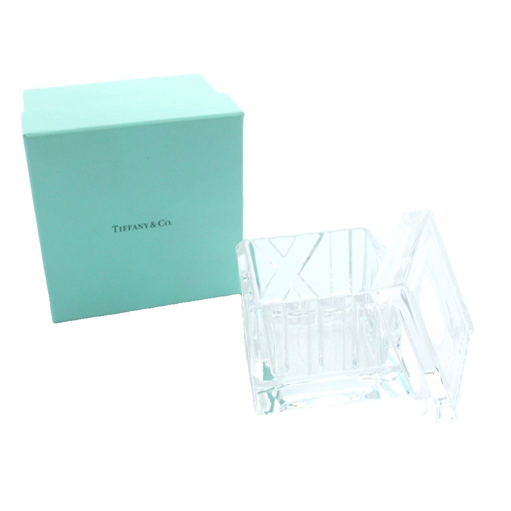 Tiffany & Co Atlas Crystal Box Glass Clear Case MW