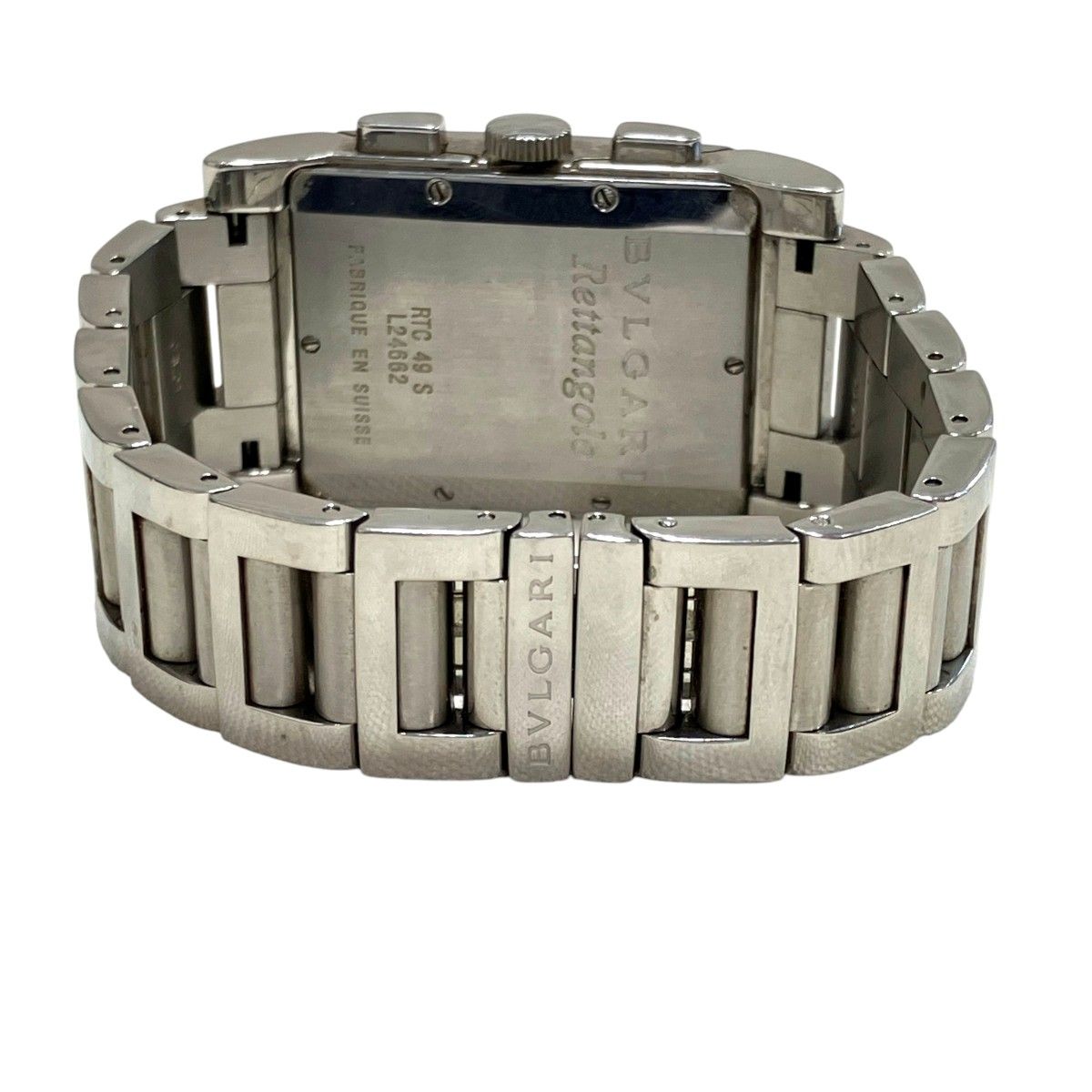 Bvlgari Rettangolo Watch SS Quartz Silver Dial — view 6