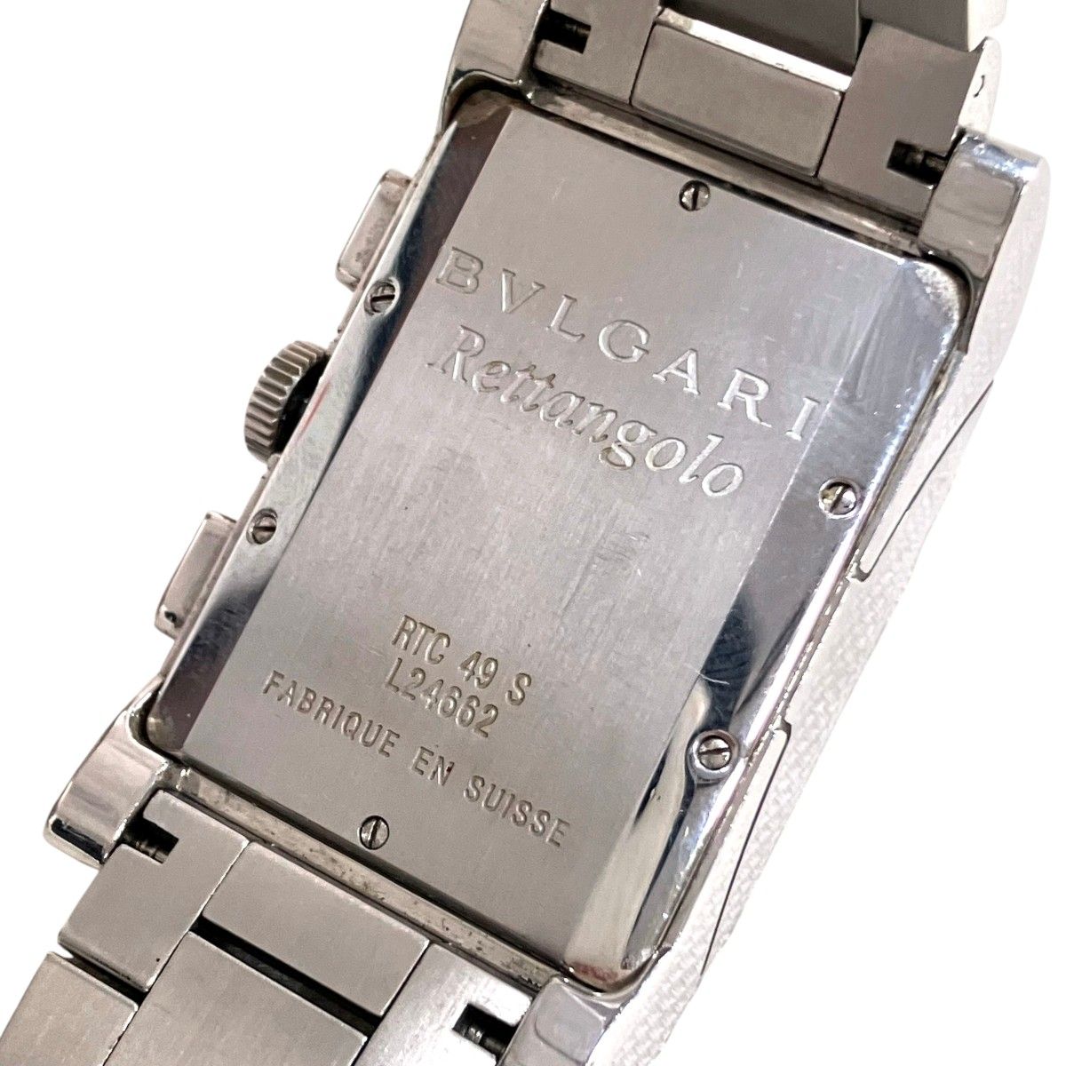 Bvlgari Rettangolo Watch SS Quartz Silver Dial — view 5