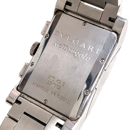 Bvlgari Rettangolo Watch SS Quartz Silver Dial — view 5