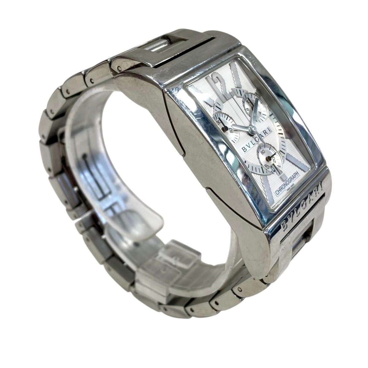 Bvlgari Rettangolo Watch SS Quartz Silver Dial — view 3