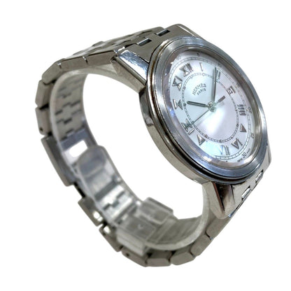 Hermes Carrick Watch SS Quartz White Dial — view 3