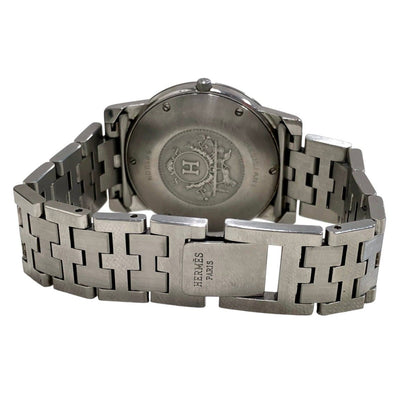 Hermes Carrick Watch SS Quartz White Dial — view 6