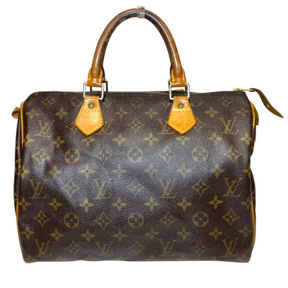 Louis Vuitton Speedy 30 Monogram Handbag Leather