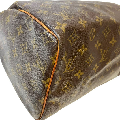Louis Vuitton Speedy 30 Monogram Handbag Leather — view 8