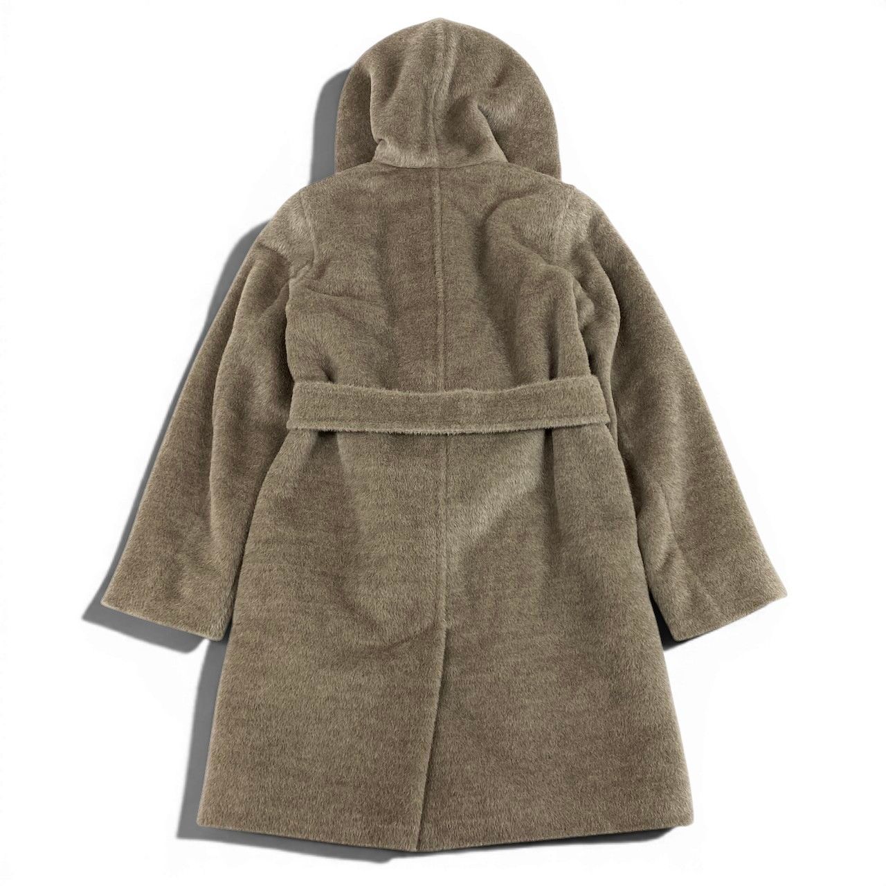 Max Mara Body Alpaca Shaggy Coat 36 Brown — view 3