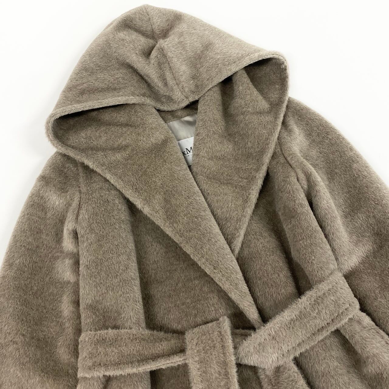Max Mara Body Alpaca Shaggy Coat 36 Brown — view 5