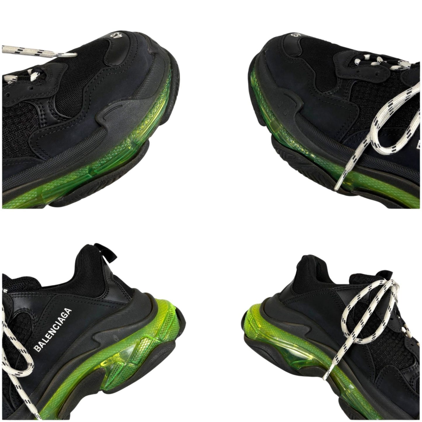 Balenciaga Triple S Sneakers S Black Green — view 8