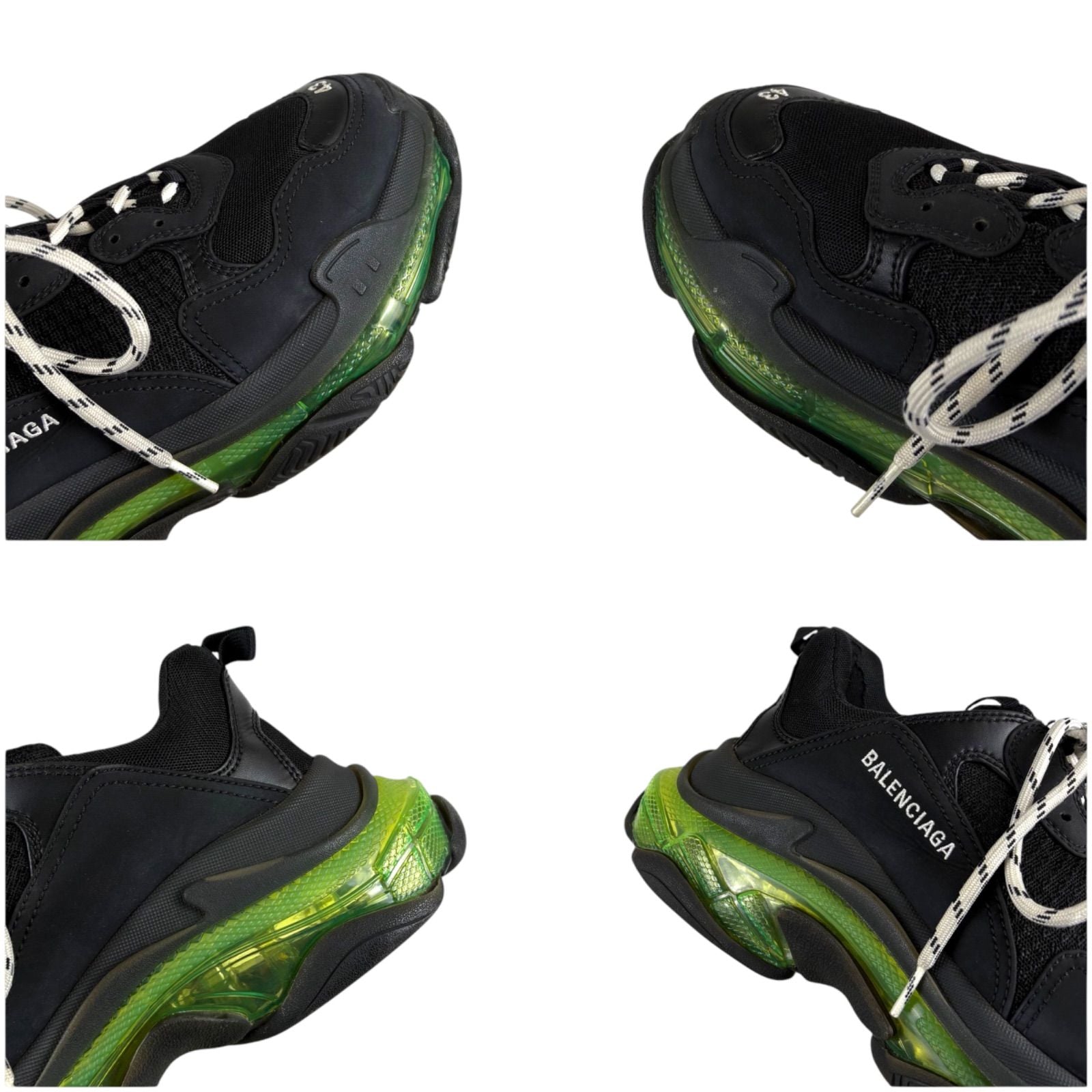 Balenciaga Triple S Sneakers S Black Green — view 7