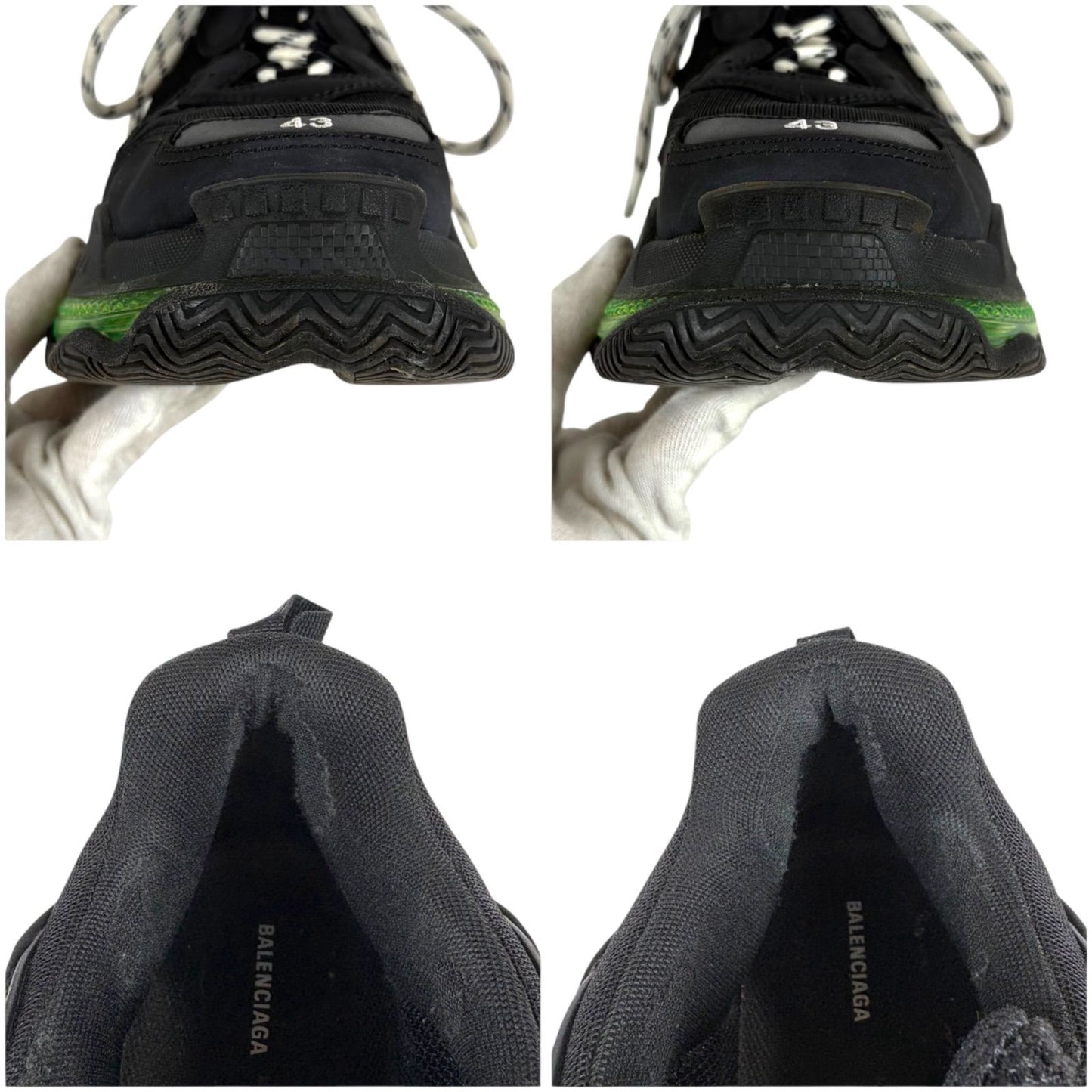 Balenciaga Triple S Sneakers S Black Green — view 9