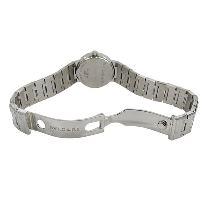 Bvlgari Watch Date Quartz Stainless Steel Silver Black Round Polished — view 4