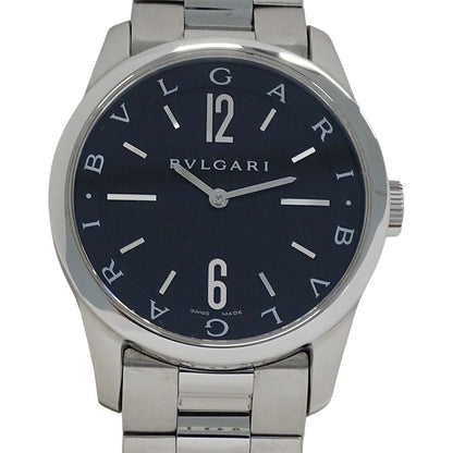 Bvlgari Watch Solotempo Quartz Stainless Steel Silver Black Polished — view 2