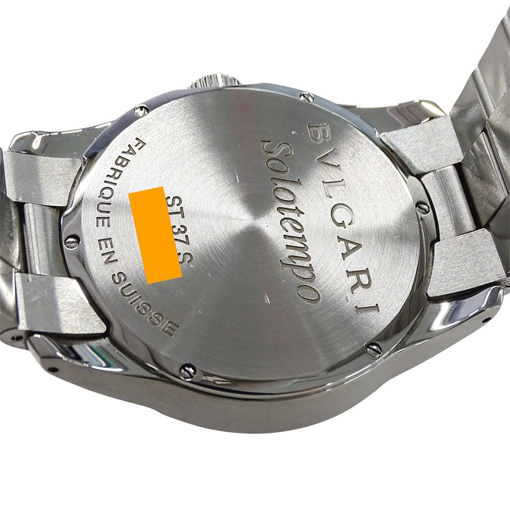 Bvlgari Watch Solotempo Quartz Stainless Steel Silver Black Polished — view 8