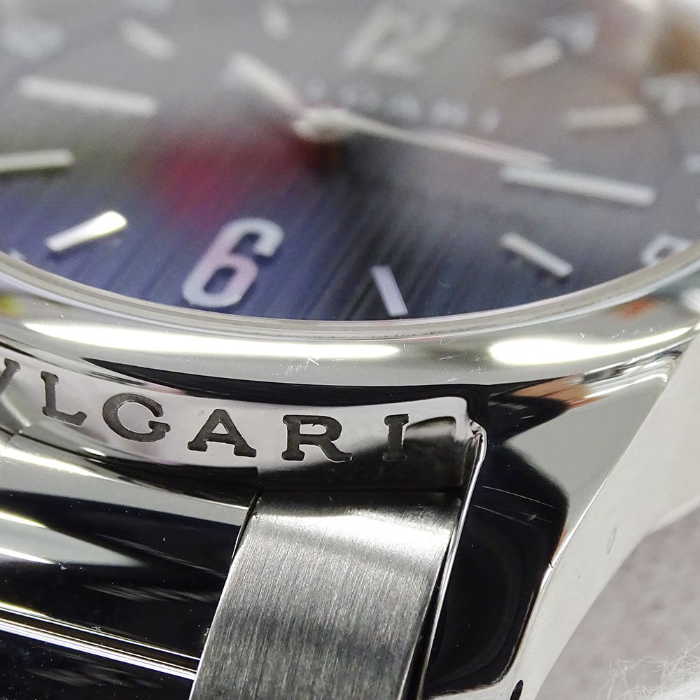 Bvlgari Watch Solotempo Quartz Stainless Steel Silver Black Polished — view 7