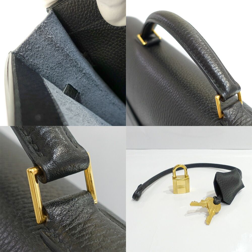Hermes Kelly Depeche 38 Ardennes Black GD Handbag — view 9