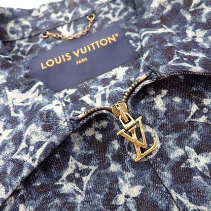 Louis Vuitton Workwear Denim Jacket 54 Cotton Polyurethane Blue Indigo Monogram — view 7