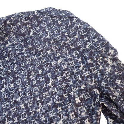 Louis Vuitton Workwear Denim Jacket 54 Cotton Polyurethane Blue Indigo Monogram — view 8
