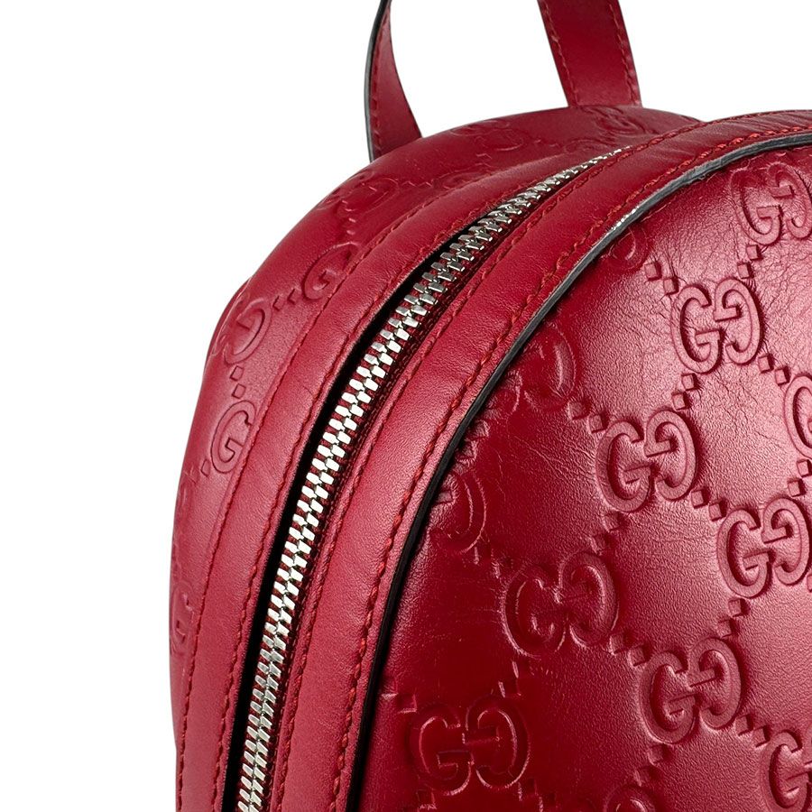 Gucci Backpack Guccissima Red — view 6