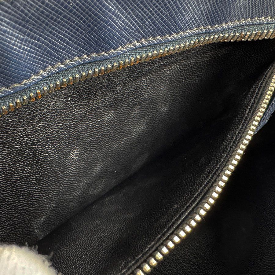 Prada Second Bag Vanity Bag Navy — view 6