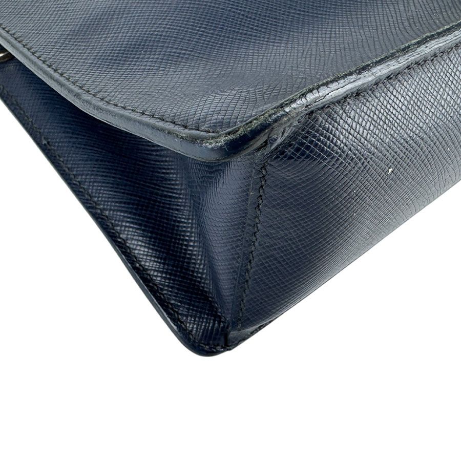 Prada Second Bag Vanity Bag Navy — view 9