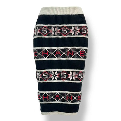Chanel Skirt Cashmere Logo All Over Pattern Blend