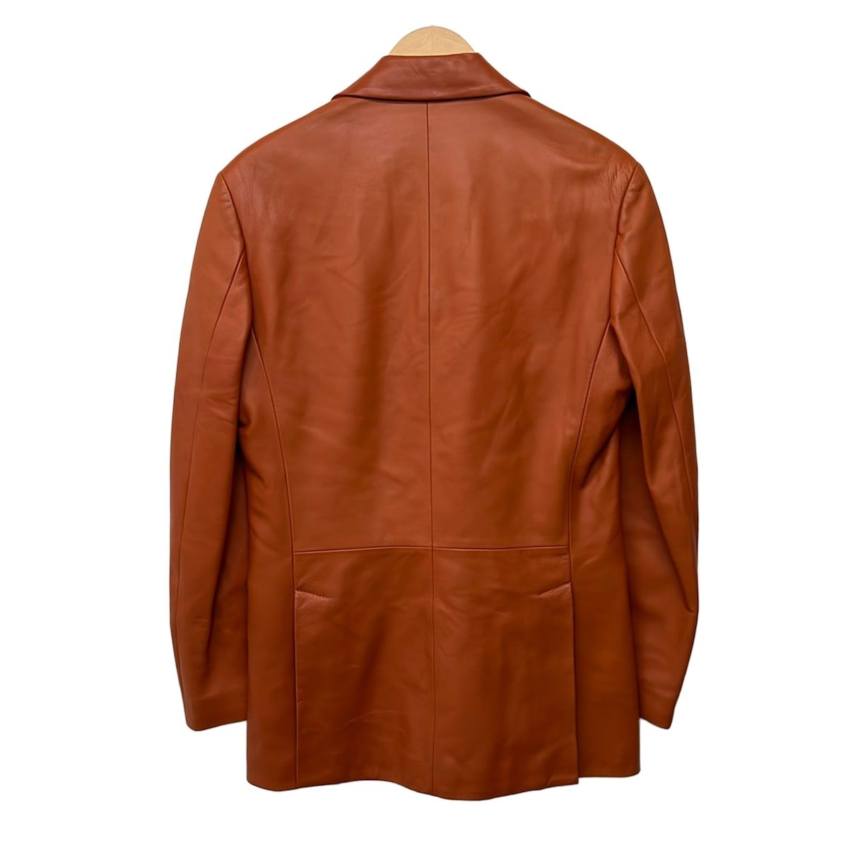 Loewe Jacket 44 M Brown Long Sleeve Leather Spring Autumn — view 2