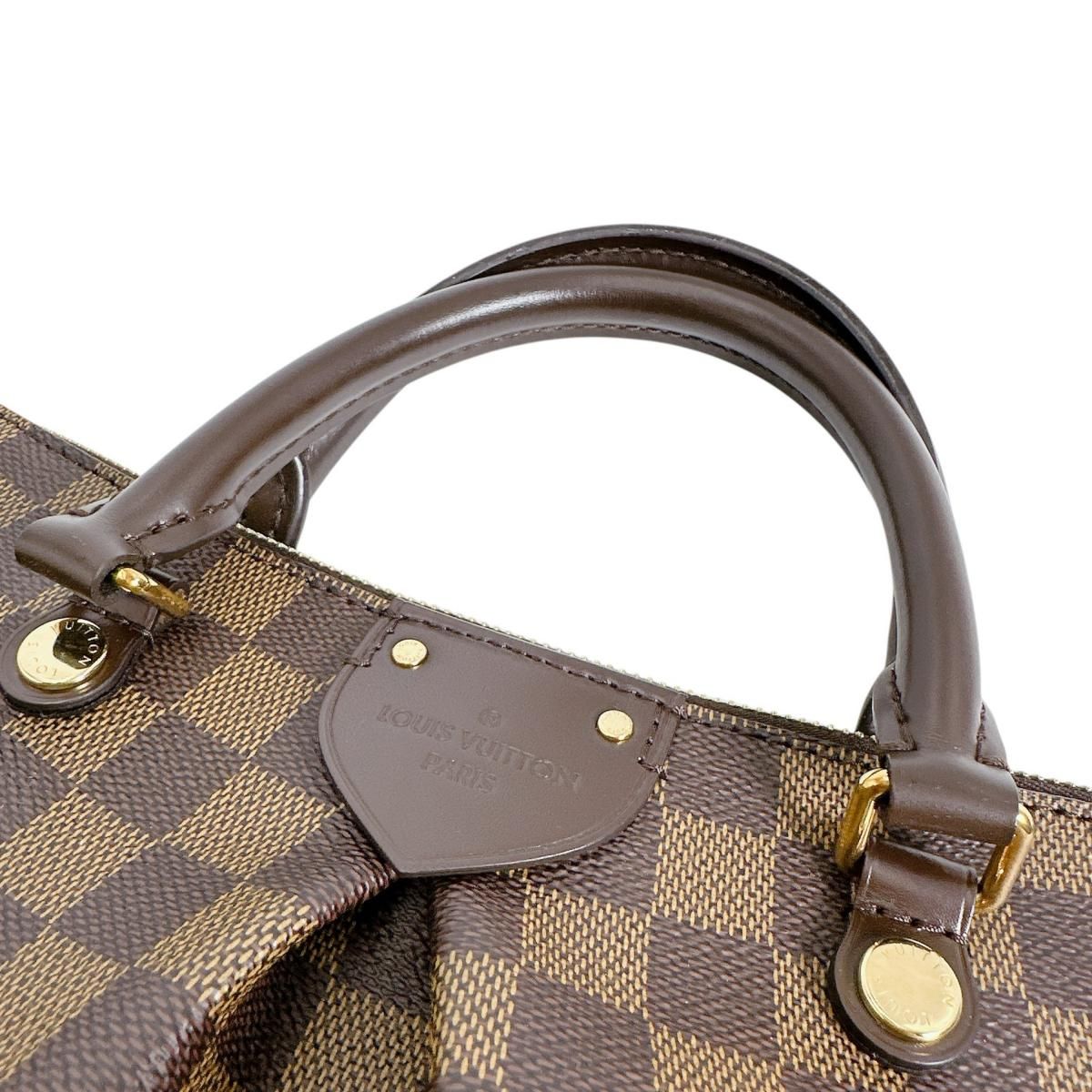 Louis Vuitton Damier 2-Way Bag Sienna PM Handbag Brown — view 9