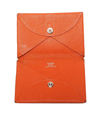 Hermes Card Case Silver Calvi — view 4