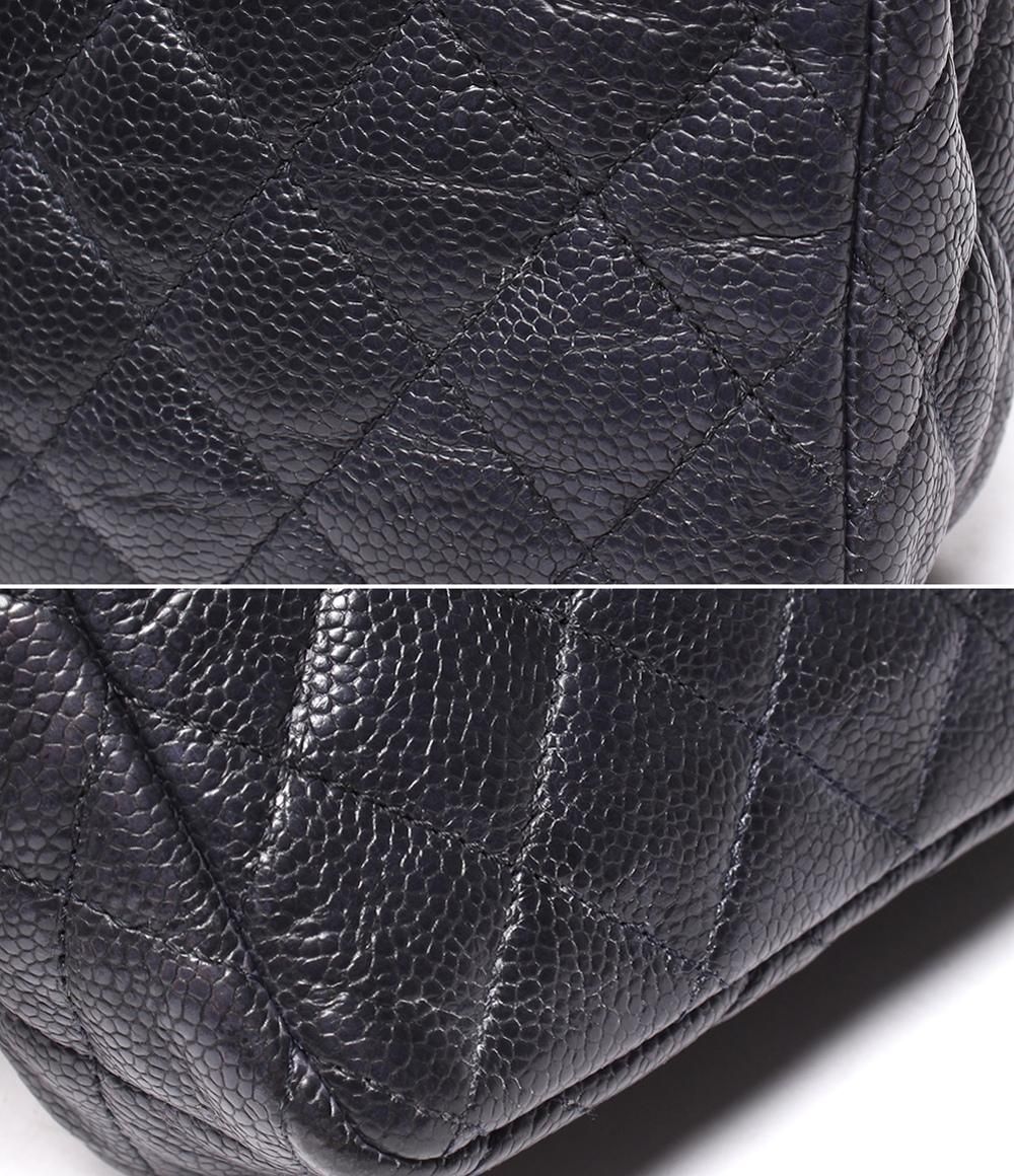 Chanel Chain Shoulder Bag Single Flap Mini Quilted Caviar Leather — view 9