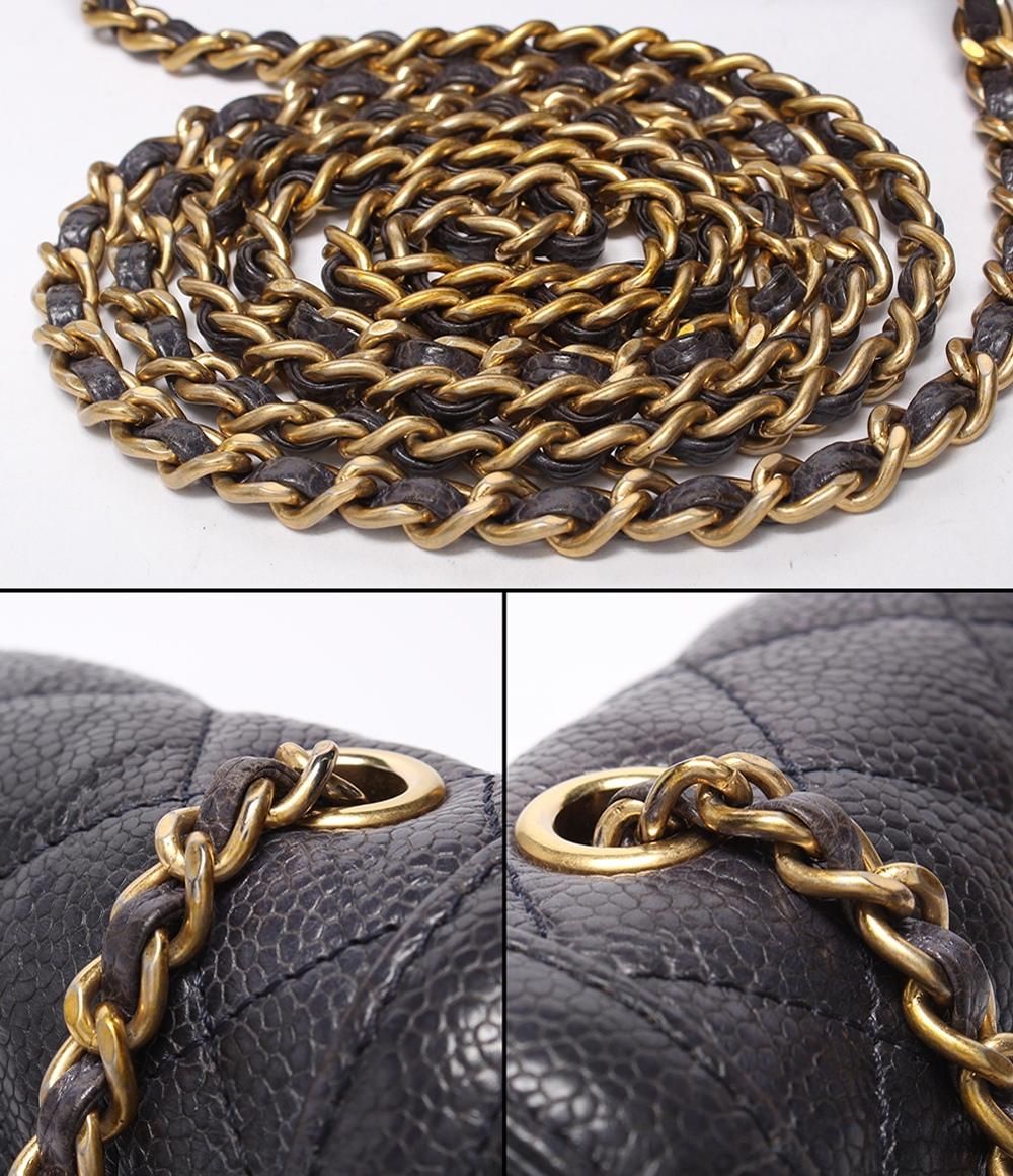 Chanel Chain Shoulder Bag Single Flap Mini Quilted Caviar Leather — view 7