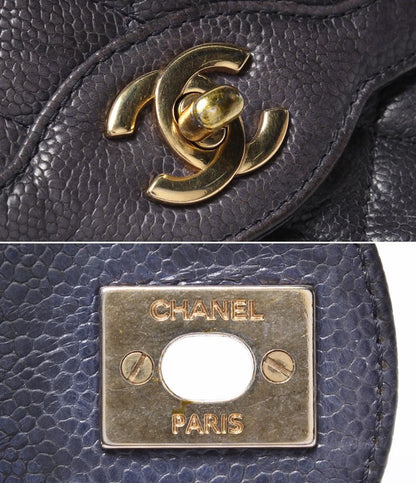 Chanel Chain Shoulder Bag Single Flap Mini Quilted Caviar Leather — view 6