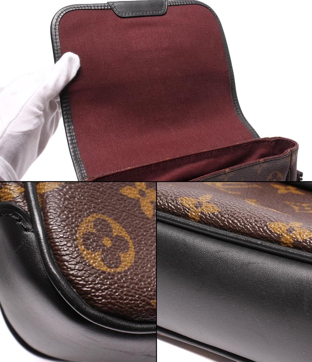 Louis Vuitton Shoulder Bag Crossbody Bus PM Monogram Macassar — view 8