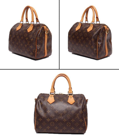 Louis Vuitton 2-Way Shoulder Bag Crossbody Speedy Bandouliere 25 Monogram — view 2