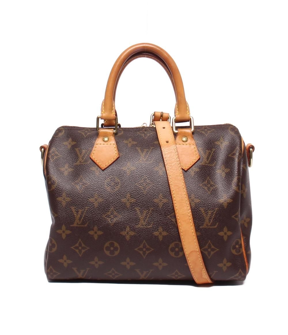 Louis Vuitton 2-Way Shoulder Bag Crossbody Speedy Bandouliere 25 Monogram